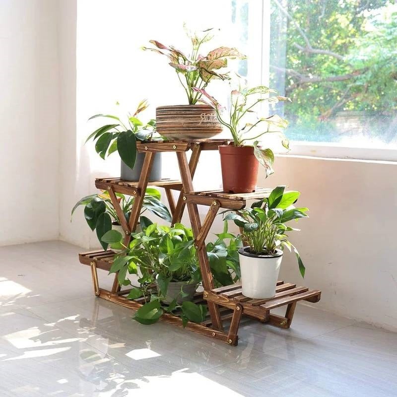 The Lotus Loft Plant Stand- Earth Tone Collection